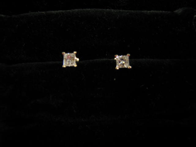 Appraisal: Diamond Stud Earrings carat k yellow gold with appraisal of