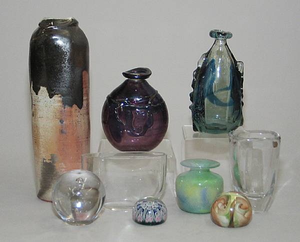 Appraisal: An assembled group of contemporary art glass Comprising two Orrefors