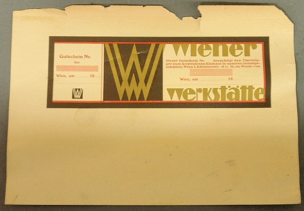 Appraisal: - Wiener-Werkstatte printed label or coupon x -