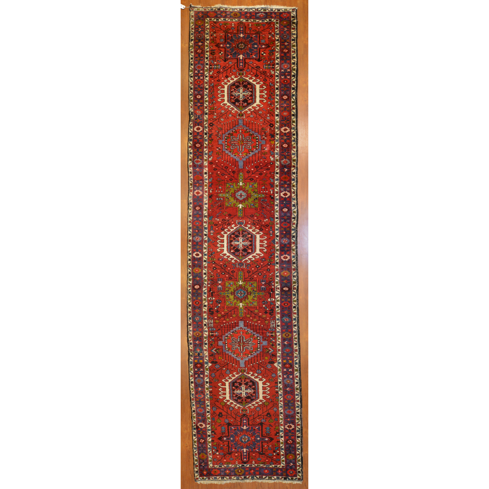 Appraisal: KARAJA RUNNER PERSIA X Third quarter- th century hand-knotted wool