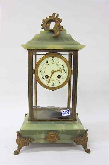 Appraisal: CRYSTAL REGULATOR MANTEL CLOCK Paris France c having a brass