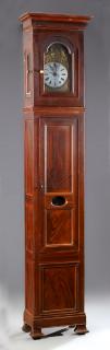 Appraisal: French Restoration Faux Bois Pine Tall Case Clock th c