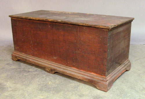 Appraisal: Pennsylvania red stained blanket chest early th c h w