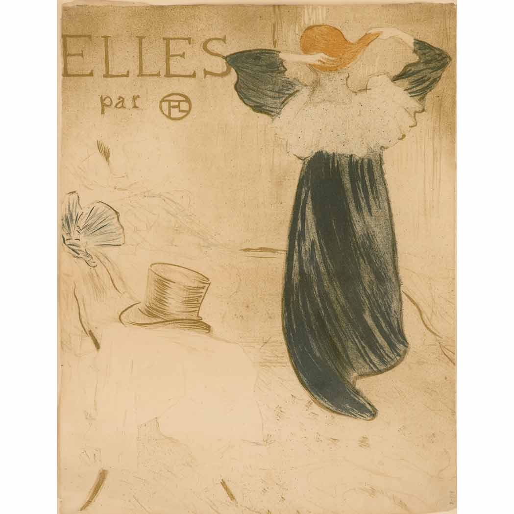 Appraisal: Henri de Toulouse-Lautrec FRONTISPIECE FOR 'ELLES' D A W Color