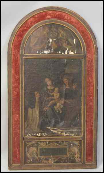 Appraisal: ITALIAN TH CENTURY PAINTED PANEL ''x '' Condition No Specific