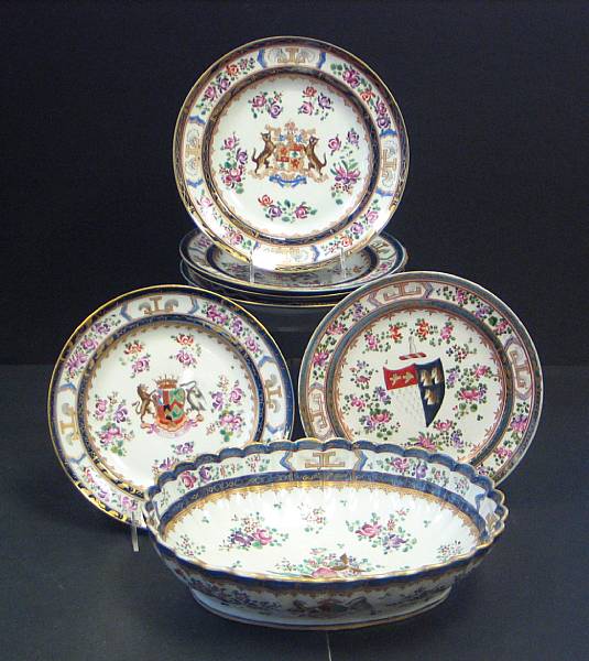 Appraisal: An assembled group of French Chinese Export style porcelain second