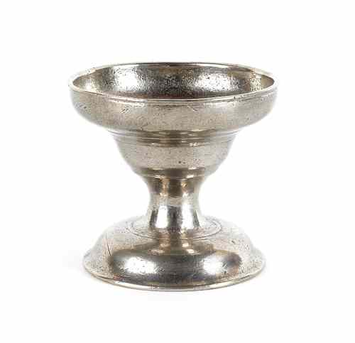 Appraisal: Philadelphia pewter salt attributed to William Will late th c