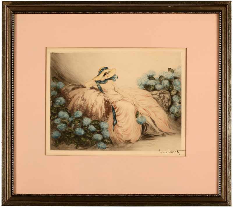 Appraisal: Louis Icart - New York French Pink Lady La Dame