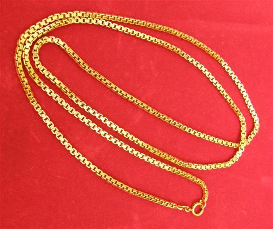 Appraisal: carat gold square link necklace grams