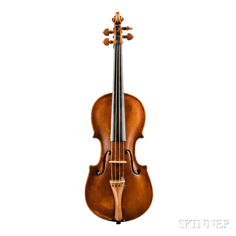 Appraisal: Modern Violin unlabeled length of back mm Estimate - scratch