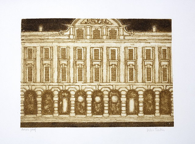 Appraisal: Valerie Thornton British - Queens College Facade artist's proof signed