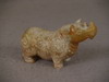 Appraisal: SOAPSTONE SCULPTURE- INDO-PERSIAN FORM RHINOCERAS WITH INCISED DECORATION LONG GRAND