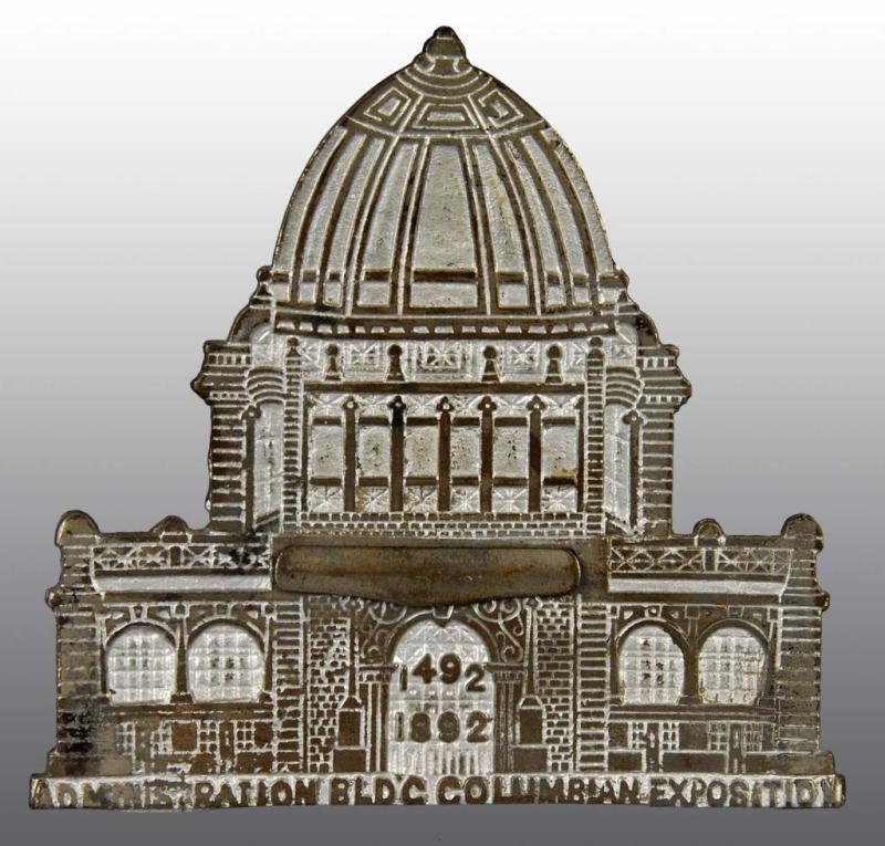 Appraisal: Cast Iron Colombian Exposition Mechanical Bank Description Working Condition Excellent