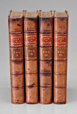 Appraisal: Four volumes Life of Johnson four volume set James Boswell