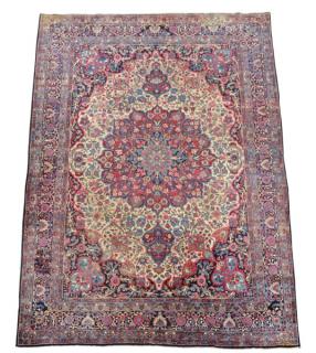 Appraisal: Palatial Hand Woven Carpet ' x ' Wool Iran Floral