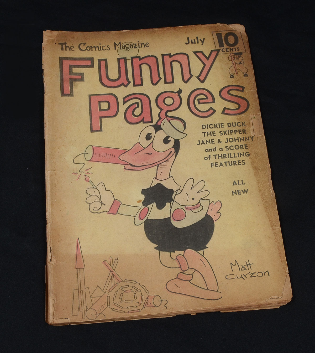 Appraisal: FUNNY PAGES COMICS NO JULY July Funny Pages comic book