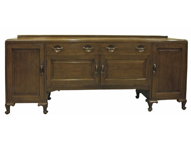 Appraisal: Large Mahogany double pedestal buffet Features two drawers over two