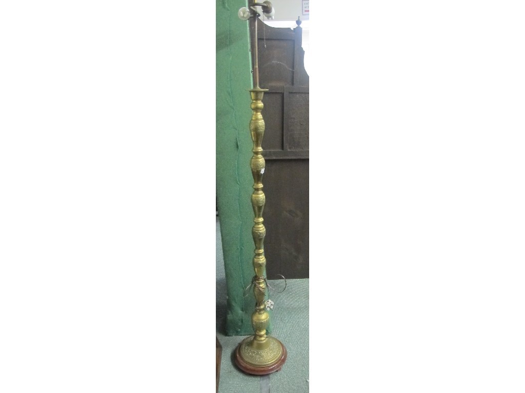 Appraisal: Chinese style brass floor lamp