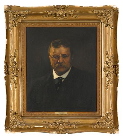 Appraisal: American School th centuryportrait of theodore roosevelt