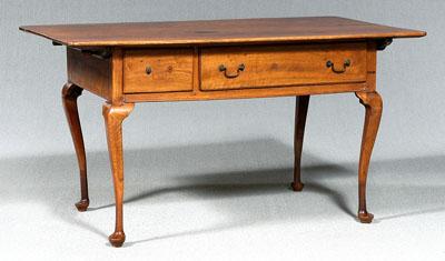 Appraisal: Pennsylvania Queen Anne tavern table walnut with poplar secondary pinned