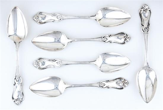 Appraisal: Southern coin silver spoons John Mood Charleston South Carolina circa