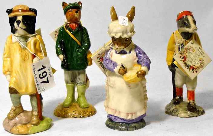 Appraisal: Beswick English Country Folk Figures Hiker Badger ECF Shepherd Sheepdog