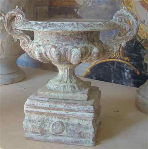 Appraisal: A PAIR OF FRENCH ANDUZE CUPS WITH MATCHING PLINTHS Other