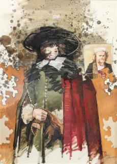 Appraisal: John Dawson American b Rembrandt Puzzle John Dawson American b