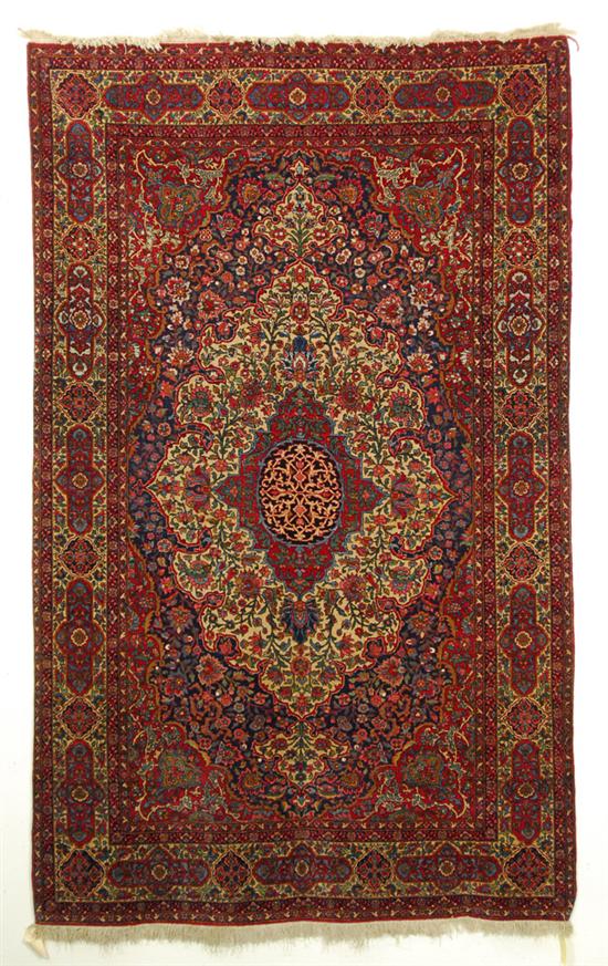 Appraisal: ISPHAHAN RUG Persia circa feet inches x feet inches