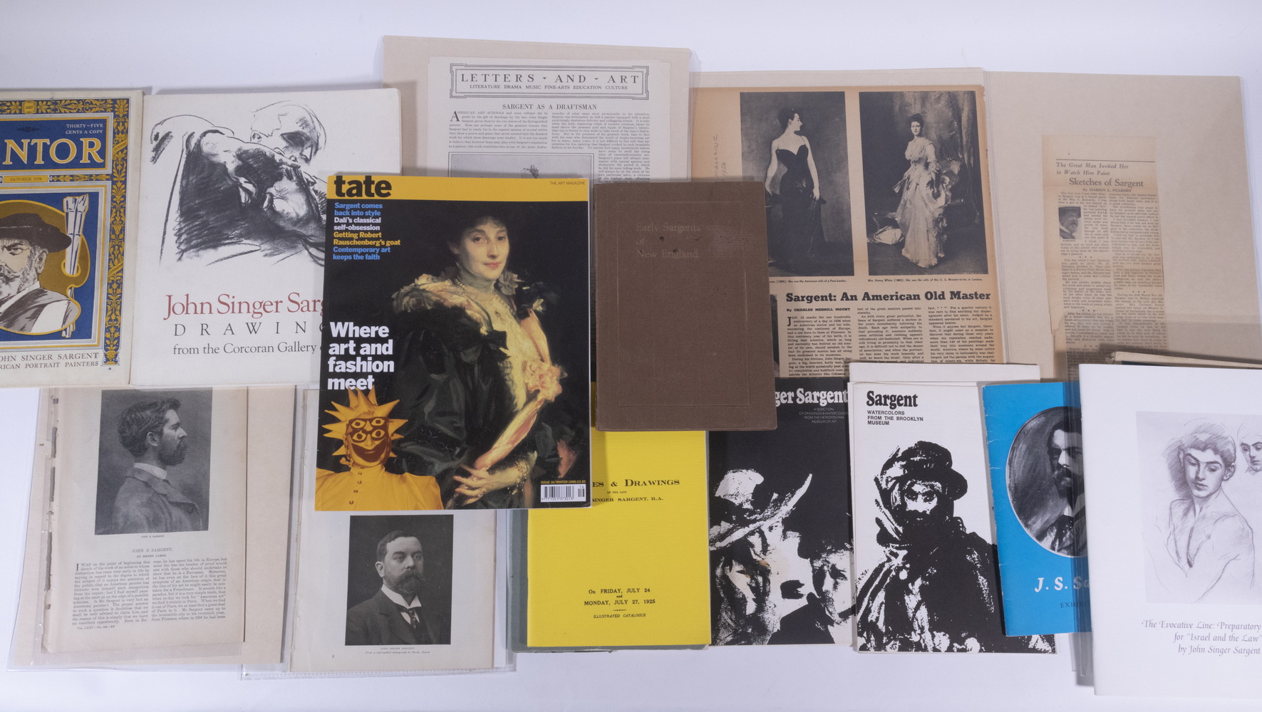 Appraisal: PUBLICATIONS ON JOHN SINGER SARGENT Including John Singer Sargent by