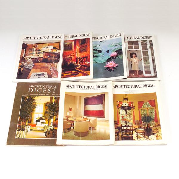 Appraisal: ARCHITECTURAL DIGEST One-hundred plus issues not all consecutive ranging from