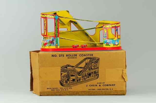 Appraisal: ROLLER COASTER WITH BOX Chein boxed example Mickey Mouse image