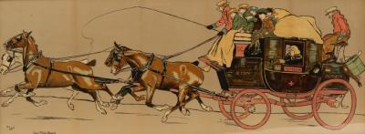 Appraisal: Cecil Aldin - The Eton Coach colour print cm x