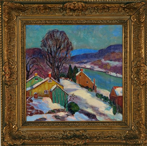 Appraisal: December at Lumberville oil on canvas x Artist American -