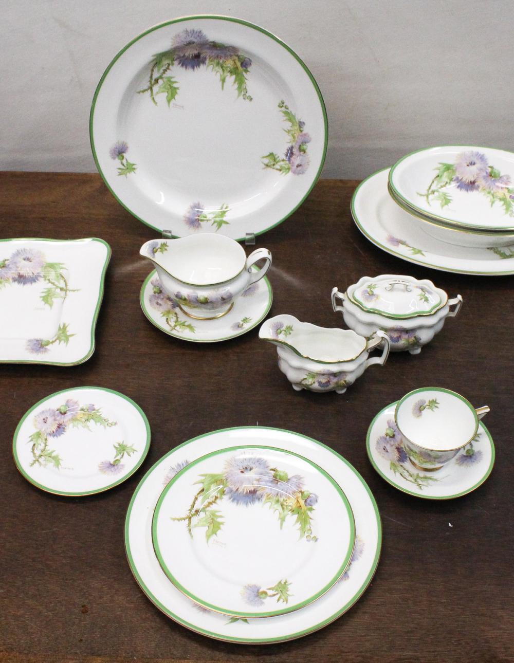 Appraisal: ROYAL DOULTON GLAMIS THISTLE CHINA SET pieces comprised of dinner