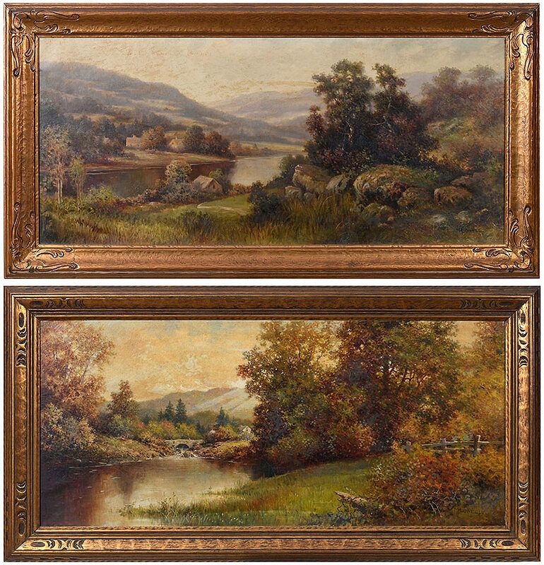 Appraisal: Milton H Lowell New York - A Pair of Landscapes