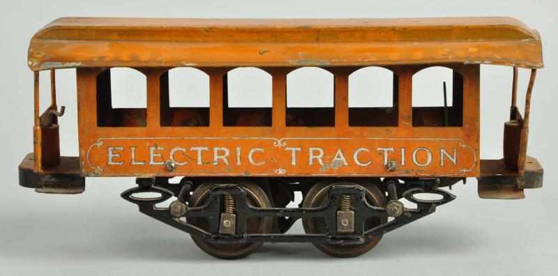 Appraisal: Knapp Six Window Trail Trolley Description -inch gauge Tinplate sides