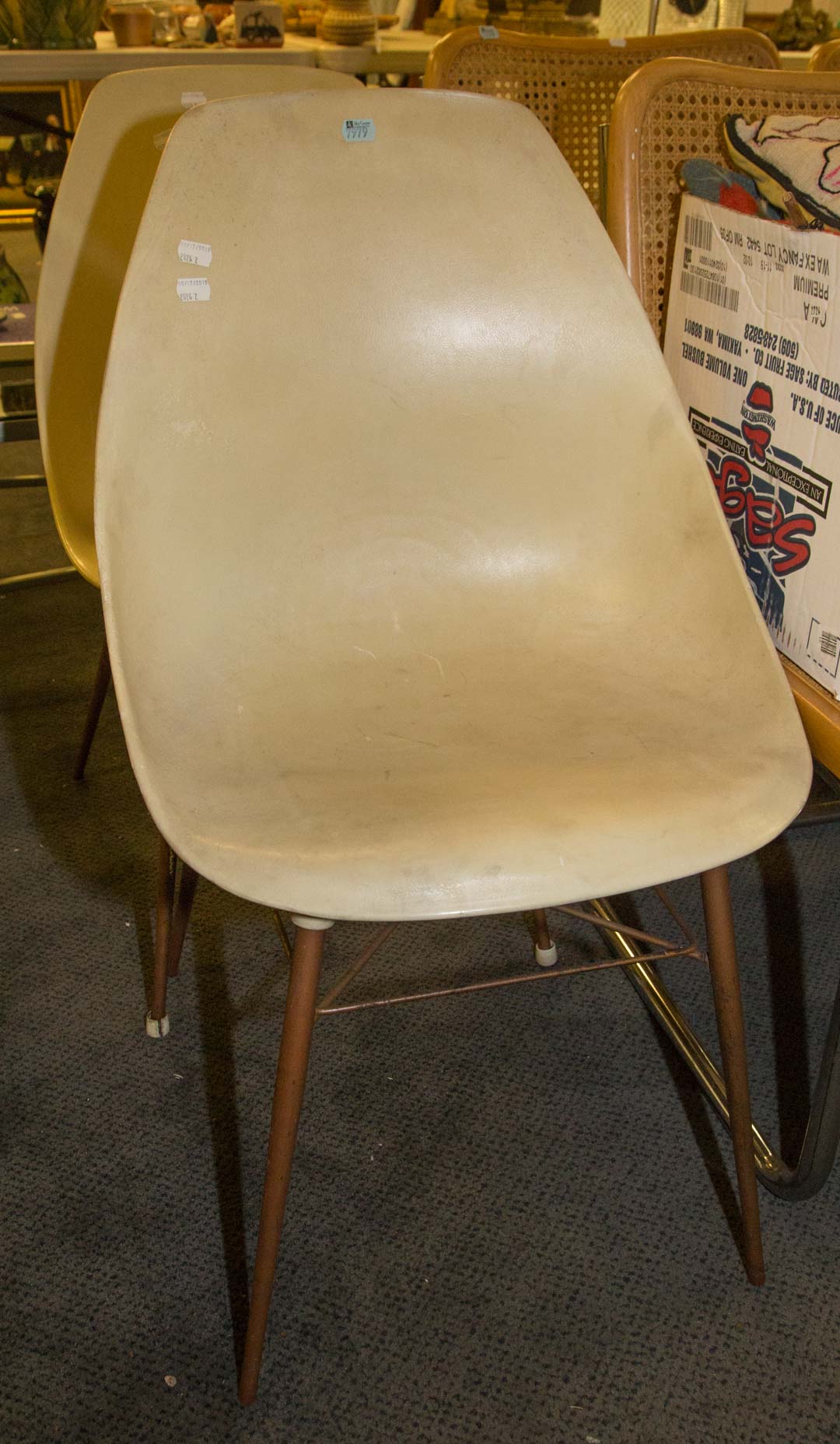 Appraisal: Pair of molded side chairs