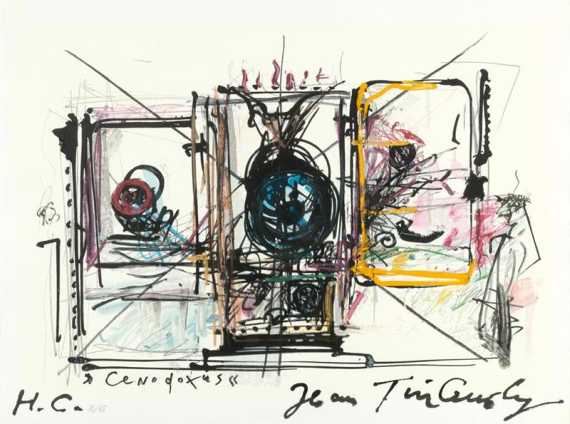 Appraisal: TINGUELY JEAN Fribourg - Berne Cenodux Silk screen H C