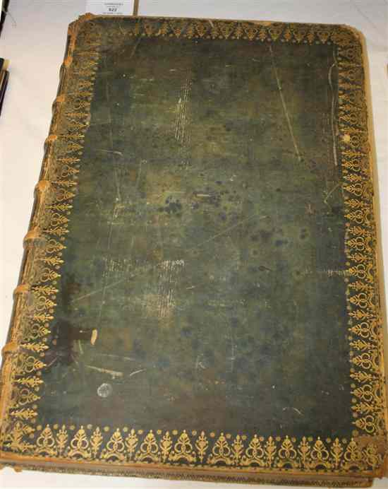 Appraisal: VINEGAR BIBLE THE HOLY BIBLE large folio with frontis and