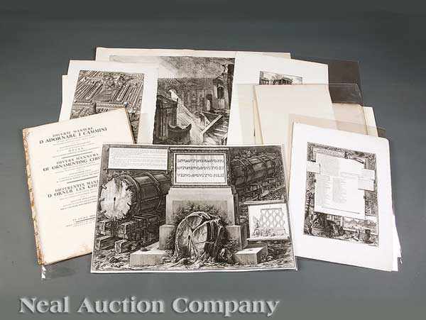 Appraisal: A Group of Antique Piranesi Engravings including prints by Giovanni