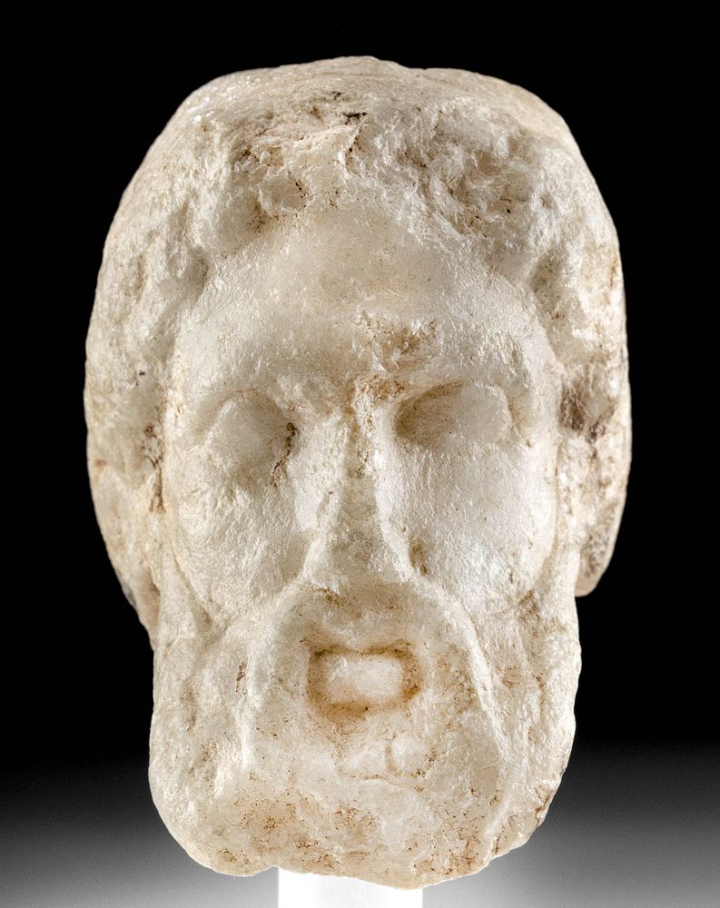 Appraisal: Roman Marble Head of a Silenus Roman Imperial Period ca