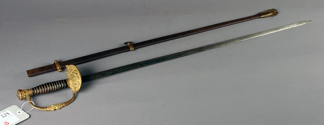 Appraisal: G A R parade sword in the style of a