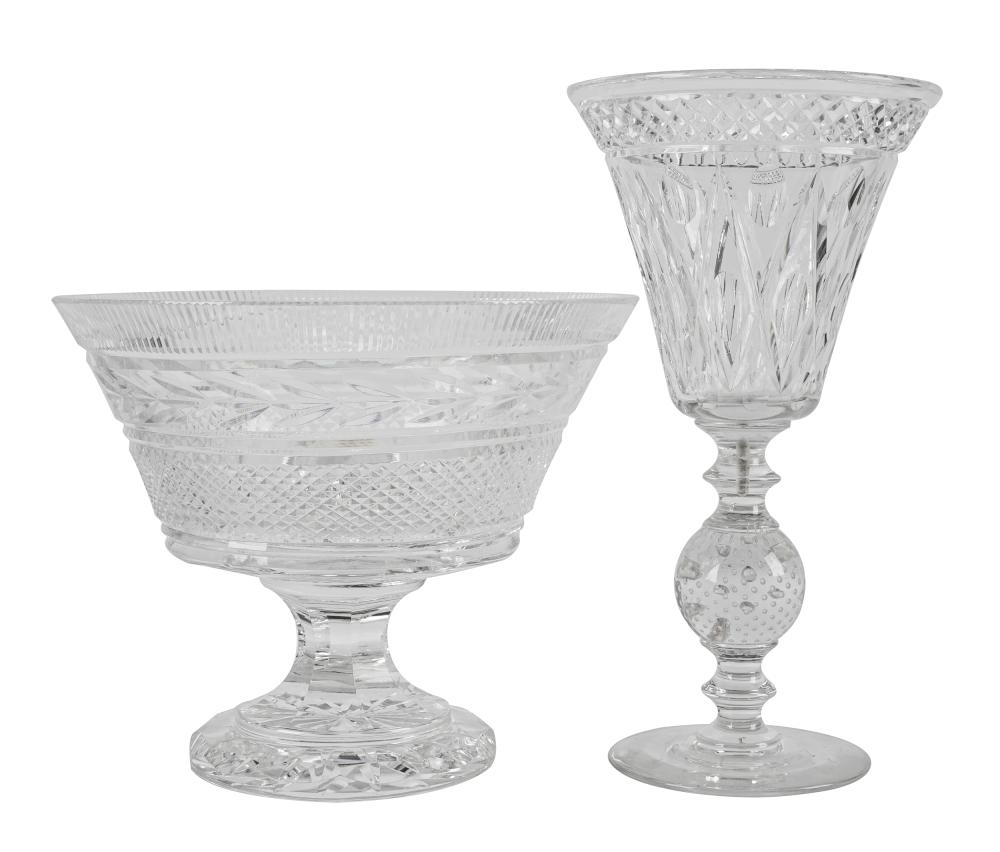 Appraisal: WATERFORD CUT-CRYSTAL CENTER BOWLsigned inches diameter inches high together with