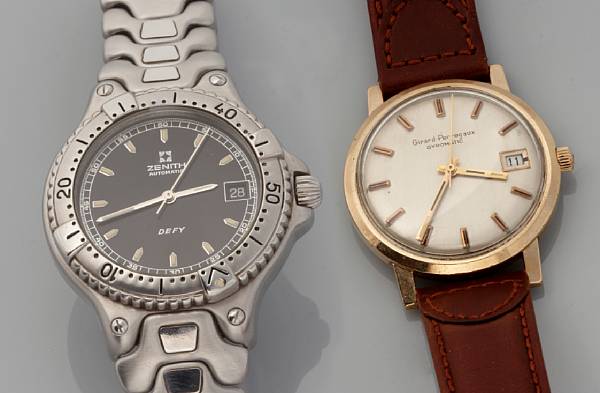 Appraisal: A collection of three gentlemans' wristwatches each with date aperture