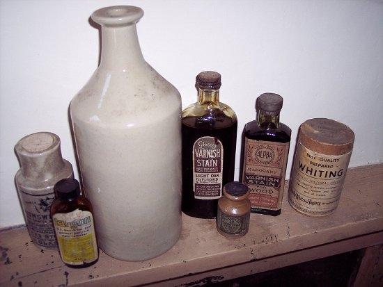 Appraisal: A stoneware bottle for Brunswick Black grate blacking and sundry