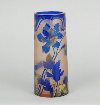 Appraisal: A French Cameo Glass Vase Probably Mont Joye A French