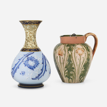 Appraisal: James Macintyre Co Dura Ware Kimberley lidded creamer and Florian