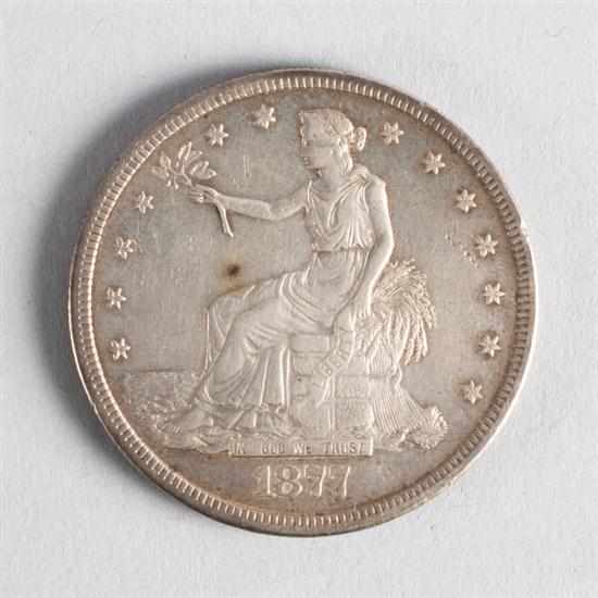 Appraisal: United States Seated Liberty silver trade dollar S EF- Estimate