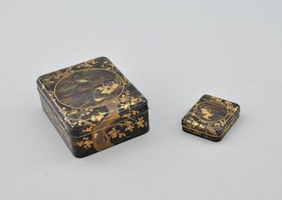 Appraisal: A Japanese Lacquerware Writing Box Set Suzuribako The larger of